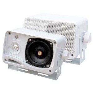 Pyle PLMR24 3-1/2" 200 Watt 3-Way Marine Speaker Pair White
